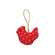 Country Polka Dot Stuffed Chicken Ornament