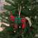 Stuffed Red & Green Plaid Horse Ornament