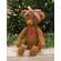 Stuffed Heart Patch Teddy Bear with Gingham Bow