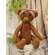 Stuffed Heart Patch Teddy Bear with Gingham Bow