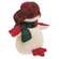 Stuffed Red & Green Plaid Hat Snow Bird
