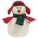 Stuffed Red & Green Plaid Hat Snow Bird