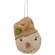 Stuffed Primitive Beige Hat Snowman Ornament
