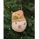 Stuffed Primitive Beige Hat Snowman Ornament