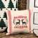 Reindeer Crossing Striped Pillow 19541;