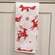 Yuletide Forest Folklore Dish Towel w/White Pom Poms 19547;