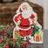 Distressed Jolly Santa & Presents Wooden Sitter 38678;