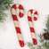 Carved Look Resin Antiqued Candy Canes, 5.75" & 4.5”H, 2/Set 38918;