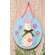 Floral Bunny with Bow Egg Hanger, #38943