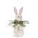 Spring Tag Bunny Hanger with Bow & Greenery, #38944