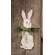 Spring Tag Bunny Hanger with Bow & Greenery, #38944