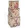 3 Set - Vintage Spring Stacked Boxes, #38973