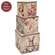 3 Set - Vintage Spring Stacked Boxes, #38973