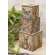 3 Set - Vintage Spring Stacked Boxes, #38973