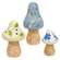 3 Set - Floral Mushroom Sitters