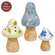 3 Set - Floral Mushroom Sitters