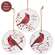 Cardinal Round Ornaments - Love, Hope, Loved 3 Asstd.