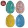 Crackled Wooden Eggs, #39104