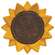Distressed Carved Wooden Sunflower Wall Hanger
