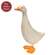 Distressed Carved Wooden Mama Duck, #39125