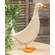 Distressed Carved Wooden Mama Duck, #39125