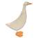 Distressed Carved Wooden Mama Duck, #39125