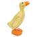 Distressed Carved Wooden Duckling, #39126