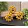 3 Set - Chunky Wooden Sunflower Sitters