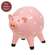 Resin Polka Dot Pink Pig Sitter