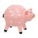 Resin Polka Dot Pink Pig Sitter