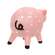 Resin Polka Dot Pink Pig Sitter