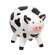 Resin Black & White Cow Sitter