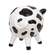 Resin Black & White Cow Sitter