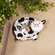 Resin Black & White Cow Trinket Dish