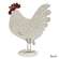 Distressed Metal Chicken - 9.75"H