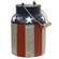 Distressed Metal Stars and Stripes Milk Can with Handle
