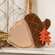 Distressed Chunky Wooden Acorn w/Leaves Sitter 91180;