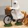 Resin Ghost Riding a Bike w/Jack in Basket Figurine 91183;