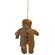 Stuffed Gingerbread Cookie with Scarf Ornament