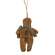 Stuffed Primitive Gingerbread Man With Scarf Ornament