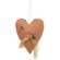 Stuffed Rustic Primitive Heart with Safety Pin Ornament - 4 Asstd.