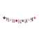 Rustic Mixed Pattern Raggdy Star Garland - 5 Ft.