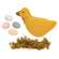 Stuffed Duck with Eggs in Moss Nest, #JL24099
