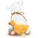 Stuffed Duck with Eggs in Moss Nest, #JL24099