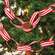 Small Red and White Striped Ribbon Garland, 48"L RJA5631;