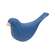 Dark Blue Carved Bird Sitter - 3.5"H