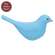 Light Blue Carved Bird Sitter - 3.5"H