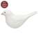 White Carved Bird Sitter - 3.5"H