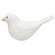 White Carved Bird Sitter - 3.5"H