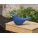 Dark Blue Carved Bird Sitter - 2.75"H